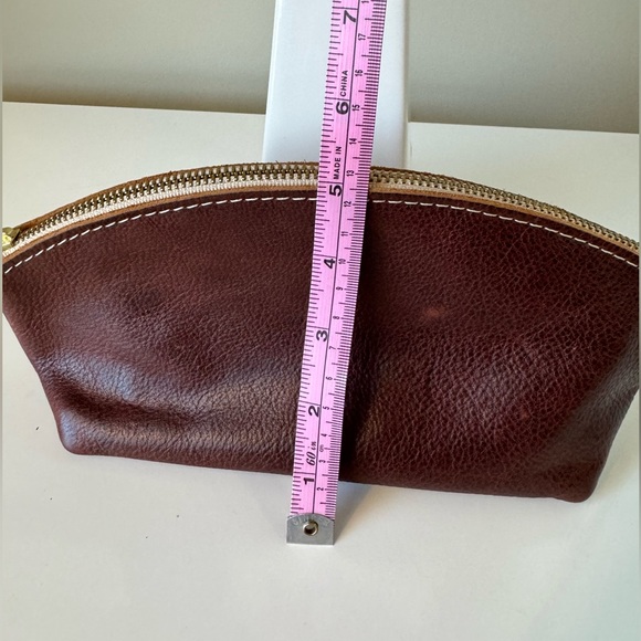 Portland Leather Nutmeg brown Eclipse pouch - Picture 3 of 7